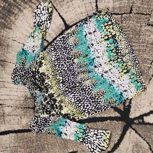 Notations sheer flowy top